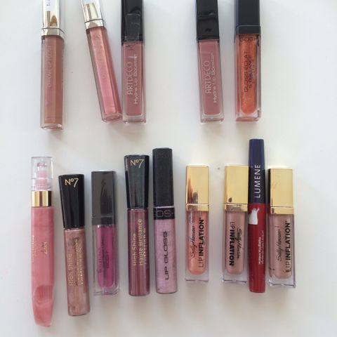 Lipgloss 14 stk helt ny PR stk 200kr