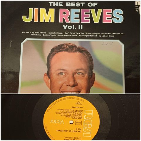 VINTAGE LP/VINYL - THE BEST OF JIM REEVES 