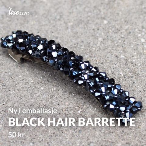 Black Barrette Klemme