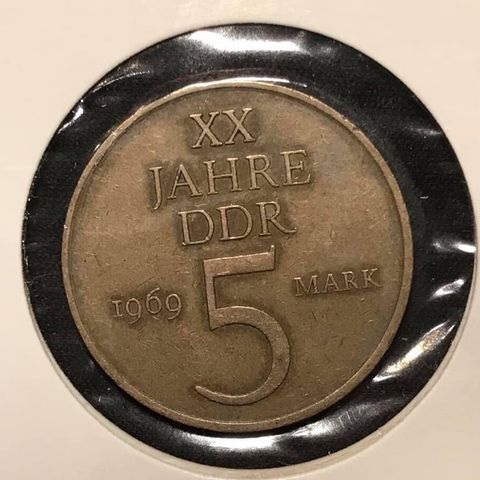 5 Mark XX Jahre DDR 1969