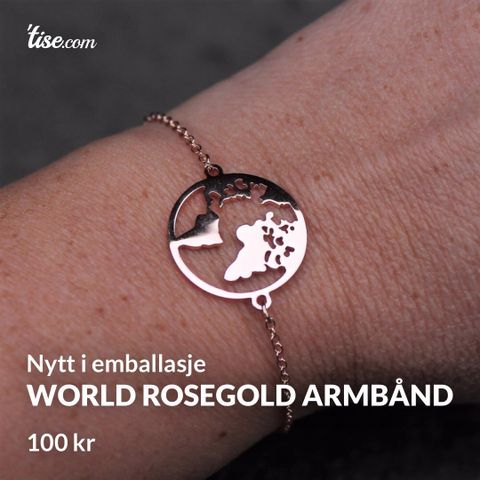 World Rosegold Armbånd