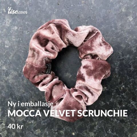 Mocca Velvet Scrunchie