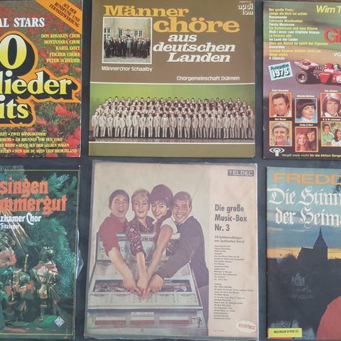 Tysk Schlager & Folk musikk & Slager LP & Tyske slagere musikk