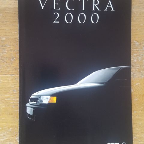 Brosjyre Opel Vectra 2000 1990