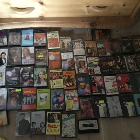 Diverse kassetter fra 70- og 80-tallet