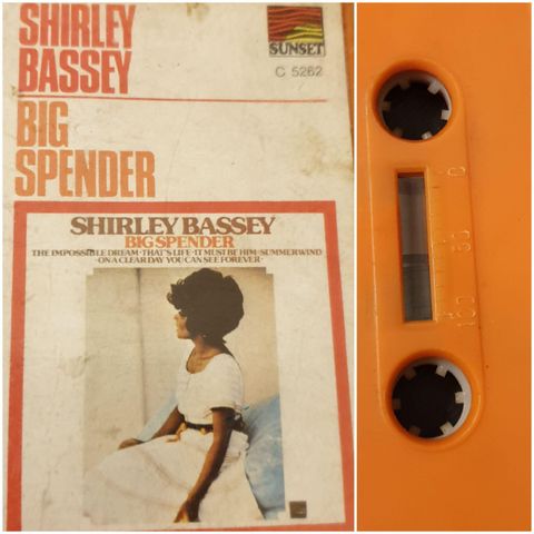 VINTAGE KASSET  - SHIRLEY BASSEY / BIG SPENDER 