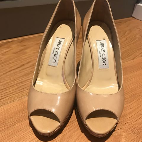 Jimmy Choo Luna Str 36 1/2 i fagen nude