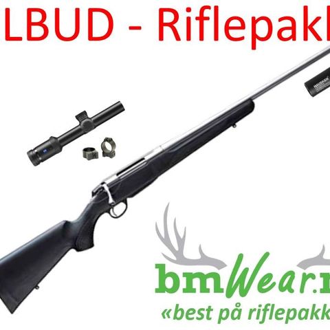 Tikka T3x Lite S/S rustfri Riflepakker