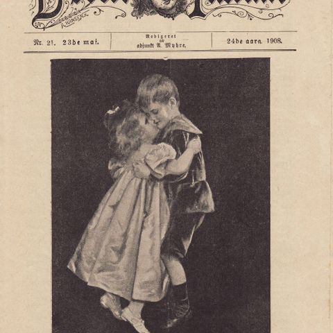 Børne Tidende - historiske barneblad - 6 numre - nr. 21 - 26 1908