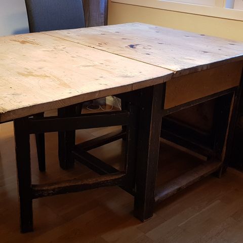Antikt klaffebord - Slagbord fra Gudbrandsdalen