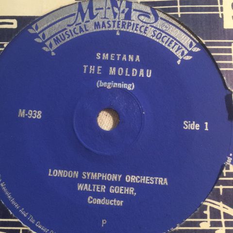 Smetana* : London Symphony Orchestra*, Walter Goehr  – The Moldava