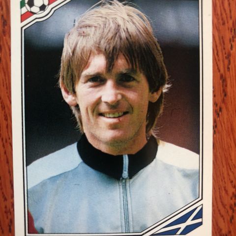 Kenny Dalglish Liverpool Skottland Panini VM 1986 ubrukt sticker