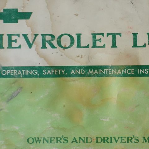 Chevrolet LUV 1972 eiers håndbok