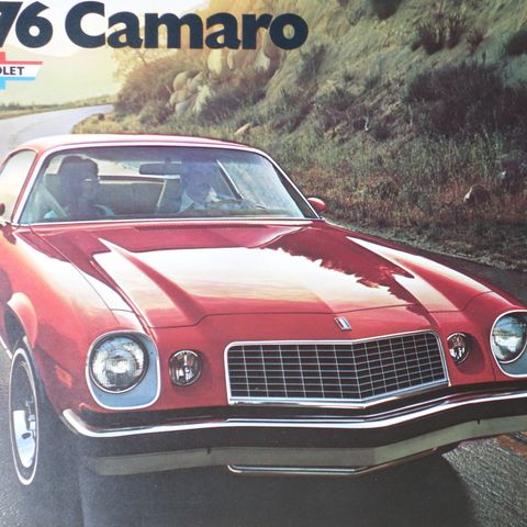 Chevrolet Camaro 1976 brosjyre