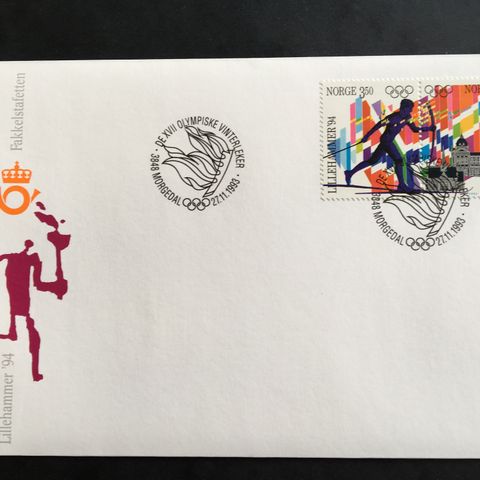 Norge 1993 Lillehammer'94 II  FDC 1188 - 1189  S 27
