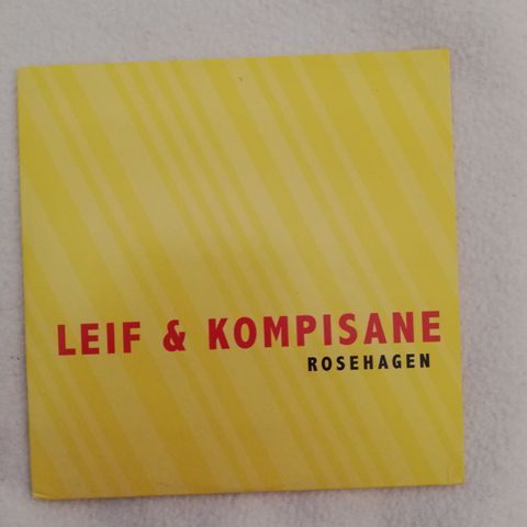 Leif og Kompisane Rosehagen promotion cd singel