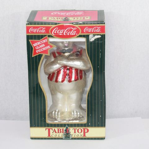 Stor Coca-Cola glassfigur - Isbjørn