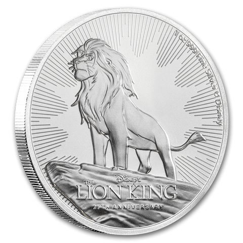 2019 Niue 1 oz 0.999 sølv Disney Lion- løvenes konge  .