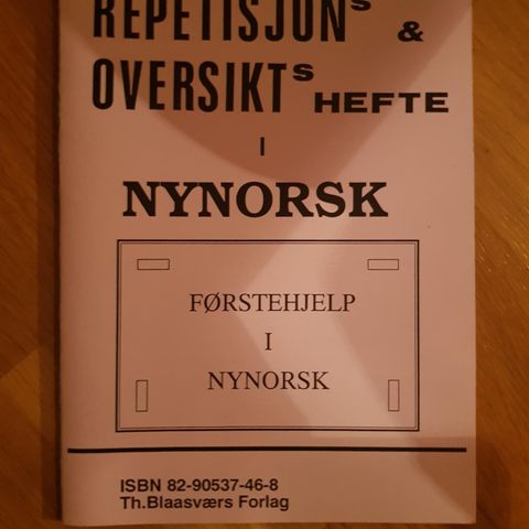 Førstehjelp i nynorsk