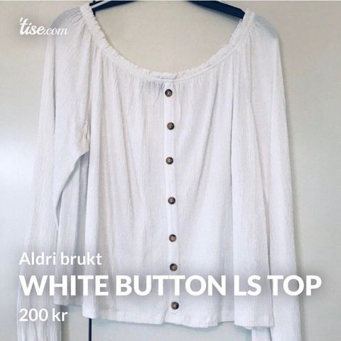 White Button LS Topp