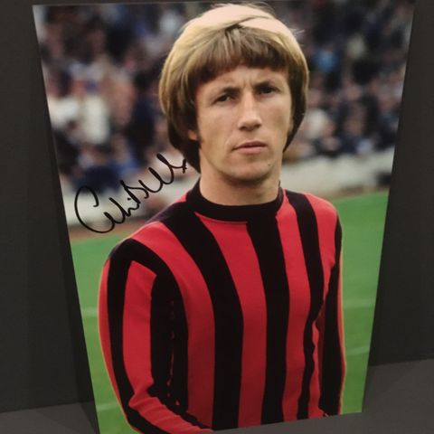 Manchester City - Colin Bell signert A4-fotografi med COA