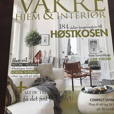 Vakre hjem & interiør nr 7 , 2016