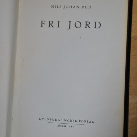 Johan Rud. Fri jord (D). Sendes