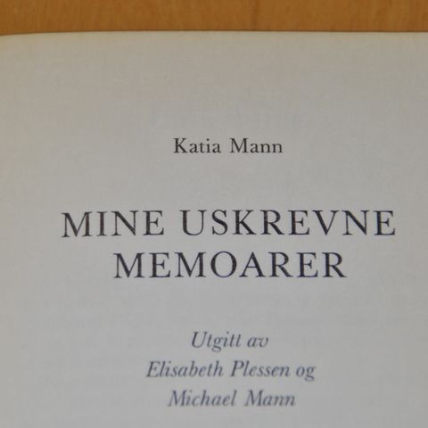 Katie Mann: Mine uskrevne memoarer (F). Sendes