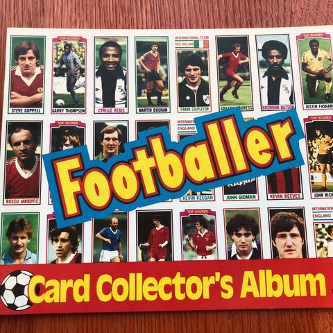 Topps 1981 Engelsk album for fotballkort tomt, ubrukt og helt strøkent!