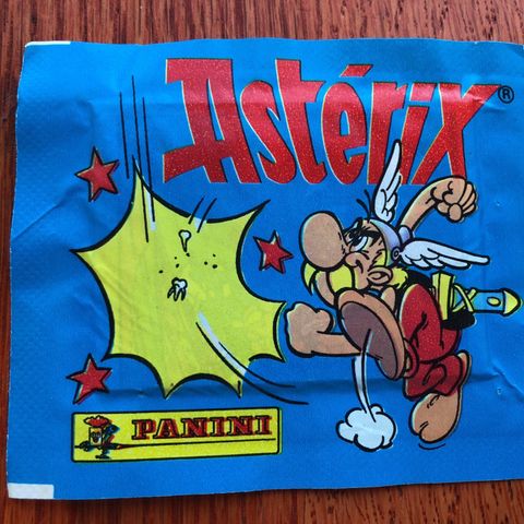 Asterix 1991 Uåpnet pakke Panini klistremerker til album