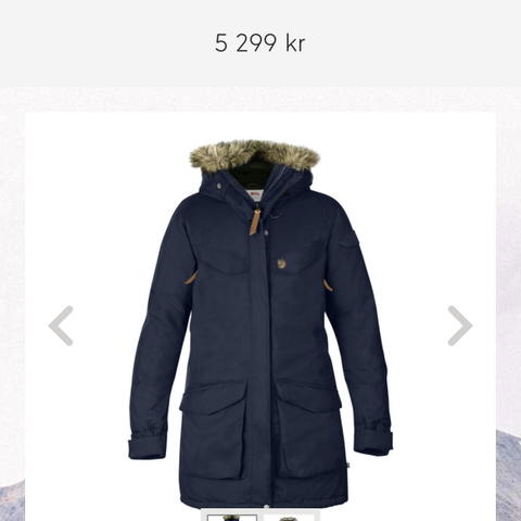 Fjellreven dame parkas