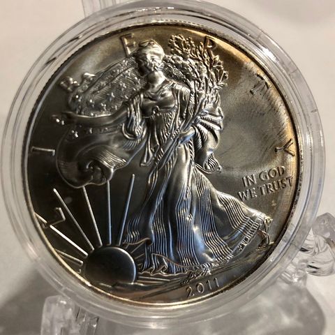 Silver Eagle 2011. 1 OZ sølv