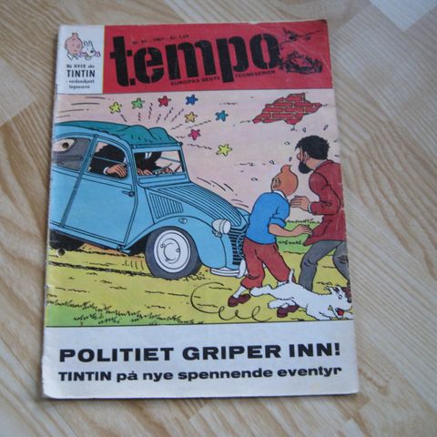Stor samling Tempo blader frå perioden 1966-1979