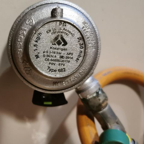 Gassregulator / reduksjonsventil for gass - LPG