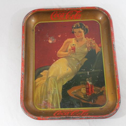 Coca-Cola serveringsbrett fra 1936!