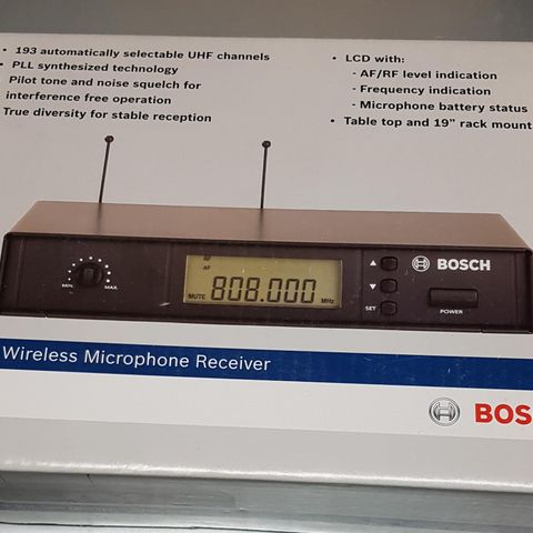 Bosch wireless microphone receiver