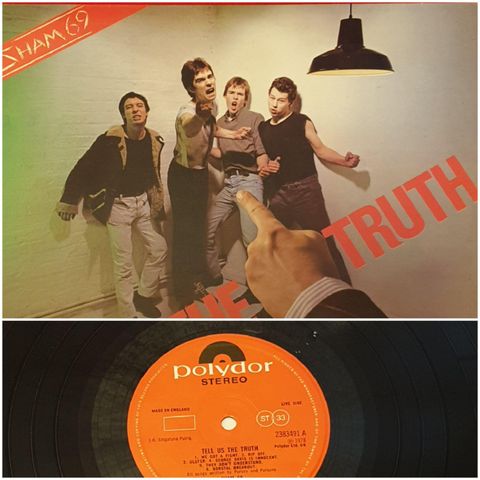 VINTAGE/ RETRO LP-VINYL "SHAM 69/TELLUS THE TRUTH "