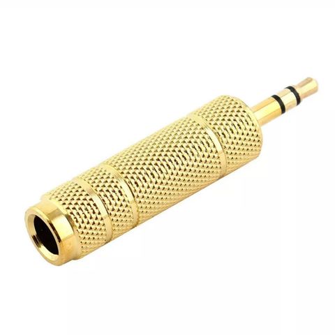 24 K   3.5 mm til 6.5 mm Audio Jack Plugg Sender omgående