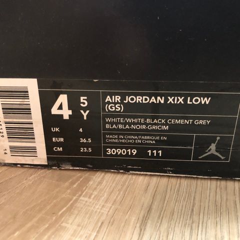 Air Jordan 19 Low (helt nye) - str. 36,5