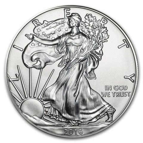 Silver Eagle 2016. 1 OZ sølv