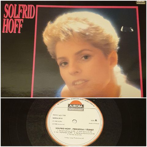 VINTAGE/ RETRO LP-VINYL "SOLFRID HOFF/PRINSESSA I TÅRNET" 1988