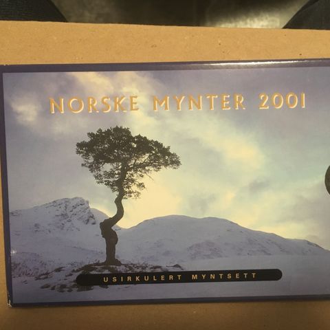 Souvenirsett 2001 Norske mynter selges