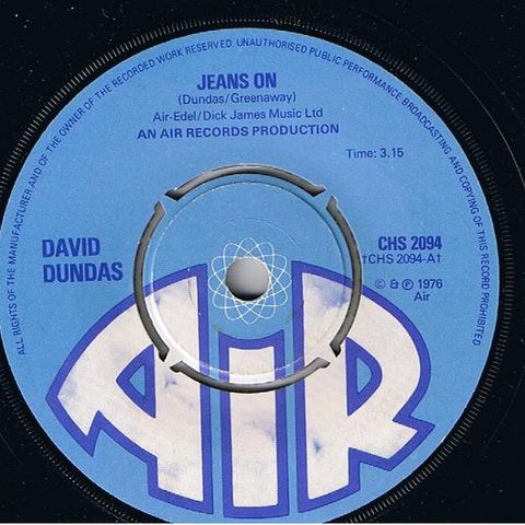 David Dundas – Jeans On  (1976) (7"singel)