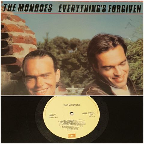 VINTAGE/ RETRO LP-VINYL "THE MONROES/ EVERYTHING'S IS FORGIVEN" 1987