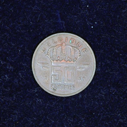 50 centimes 1959 Belgia   (679)