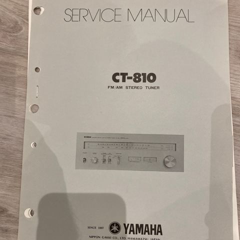 Service Manual Yamaha CT 810