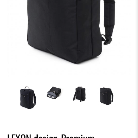 LEXON design-Premium collection. Lett laptop 15" sekk Sort