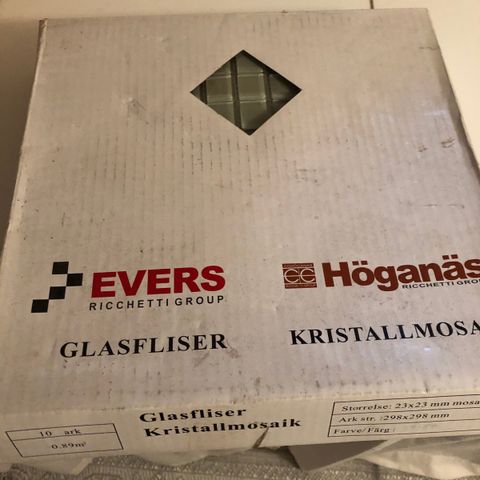 Glass mosaikkfliser fargen Beige fra Höganäs