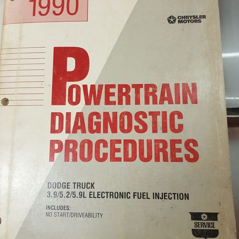 1990 Dodge Truck Powertrain diagnostic