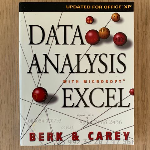 Data analysis with Microsoft Excel. Berk and Carey.